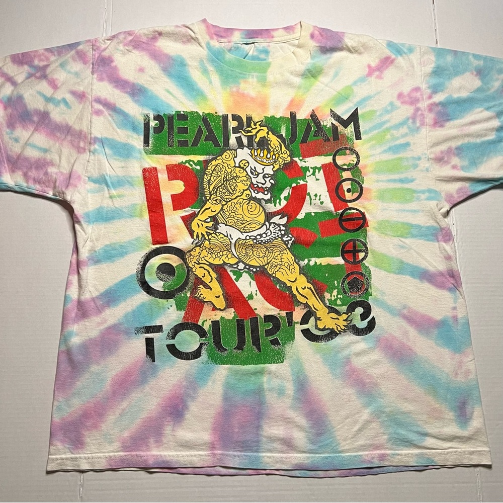 Vintage Pearl Jam Riot Act Shirt Adult Extra Large Tie Dye Tour Concert Rare 03